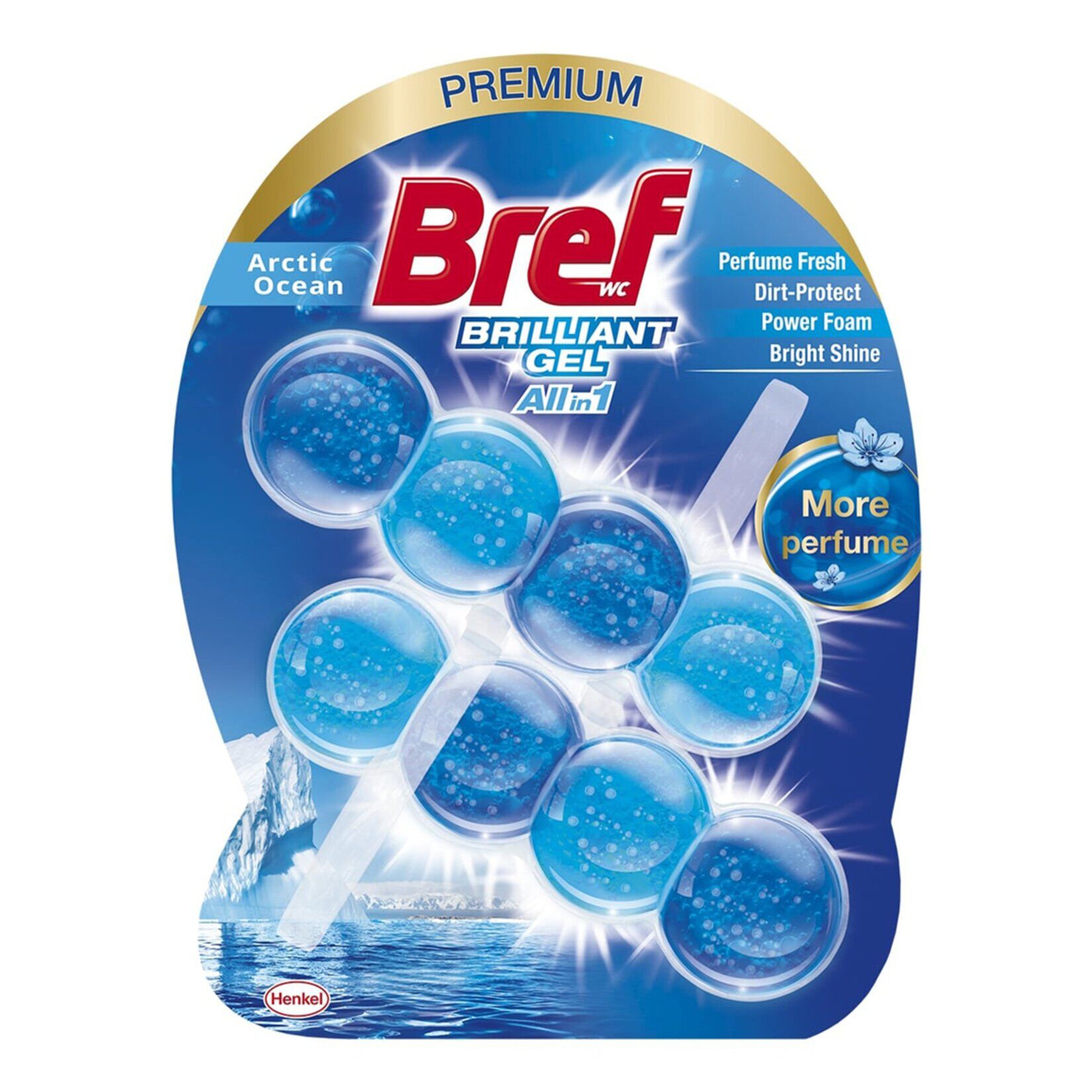 Bref Brilliant Gel Artctic Ocean Klozet Bloğu 2x42 G