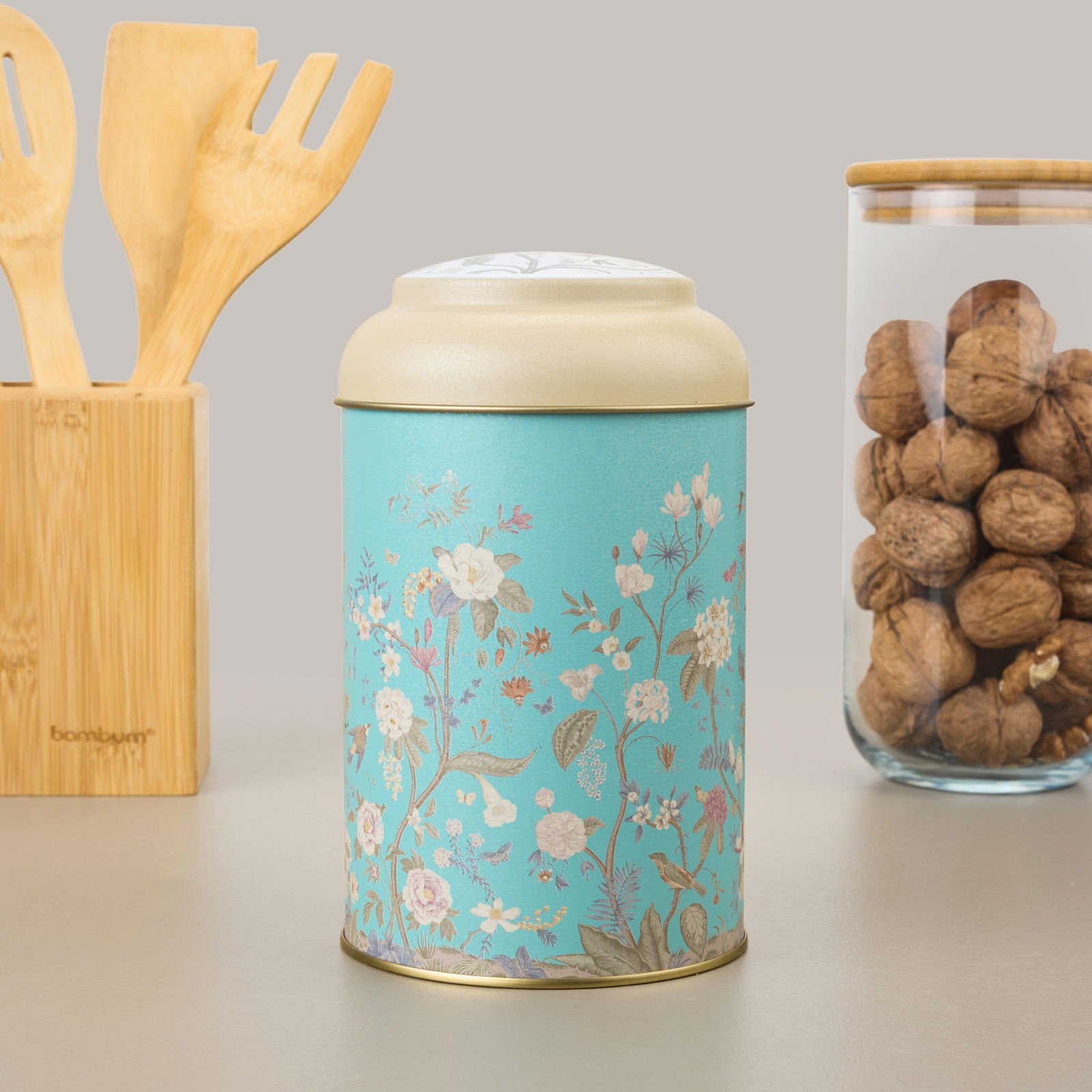 Botanica Metal Saklama Kabı - Renkli - 10,5x15 cm