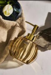 SIVI SABUNLUK ŞIK TASARIMI İLE  LÜX GOLD   CAM SIVI SABUNLUK