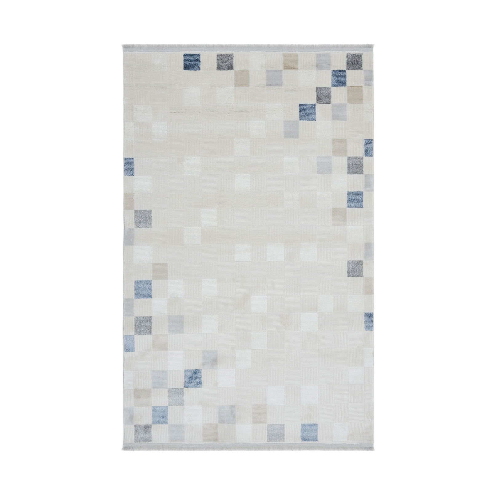 Lal 0118 Halı - Mavi / Ekru - 120x180 cm