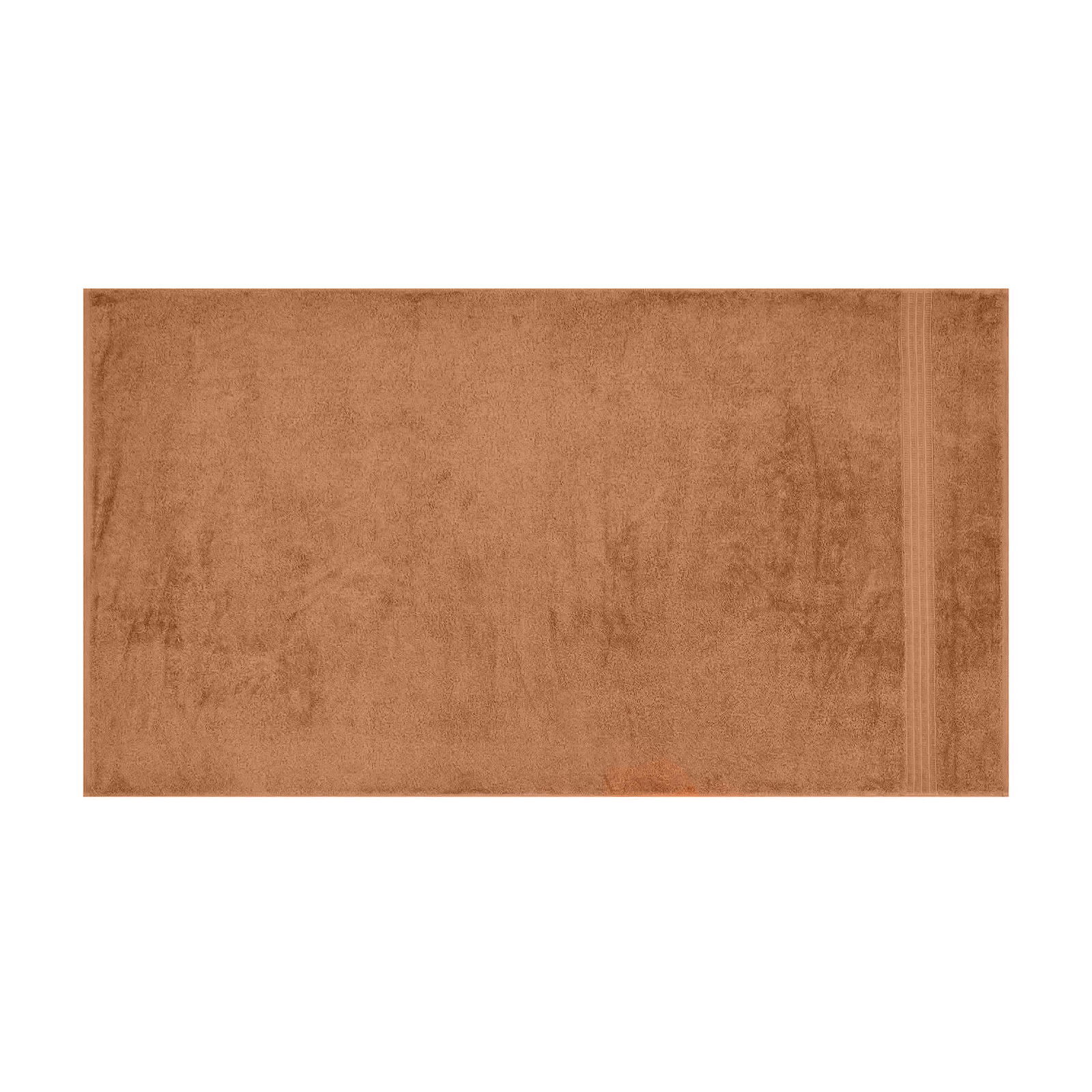 Organik Pamuk Banyo Havlusu - Kahverengi - 70x130 cm