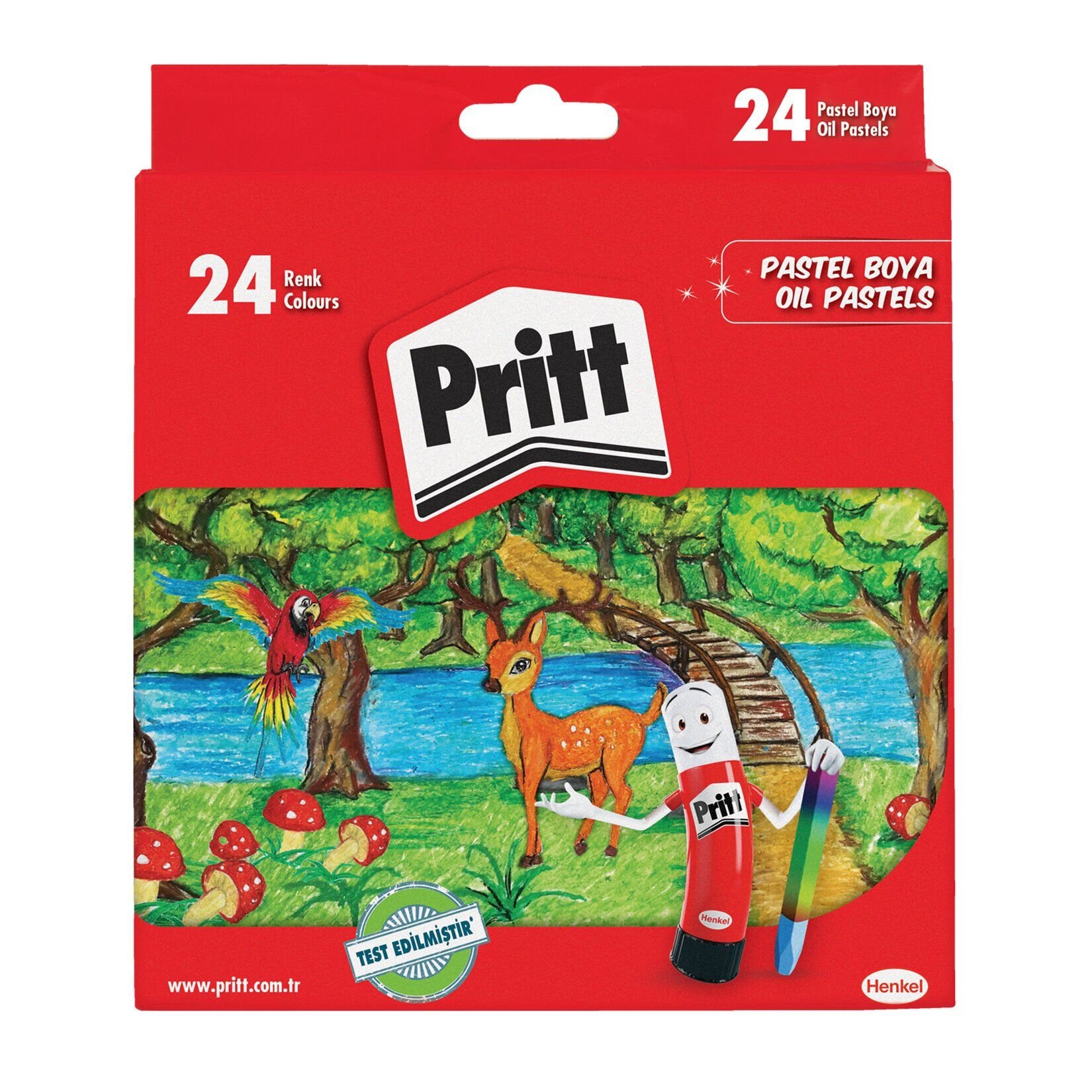 Pritt 24'Lü Pastel Boya Karton Kutulu