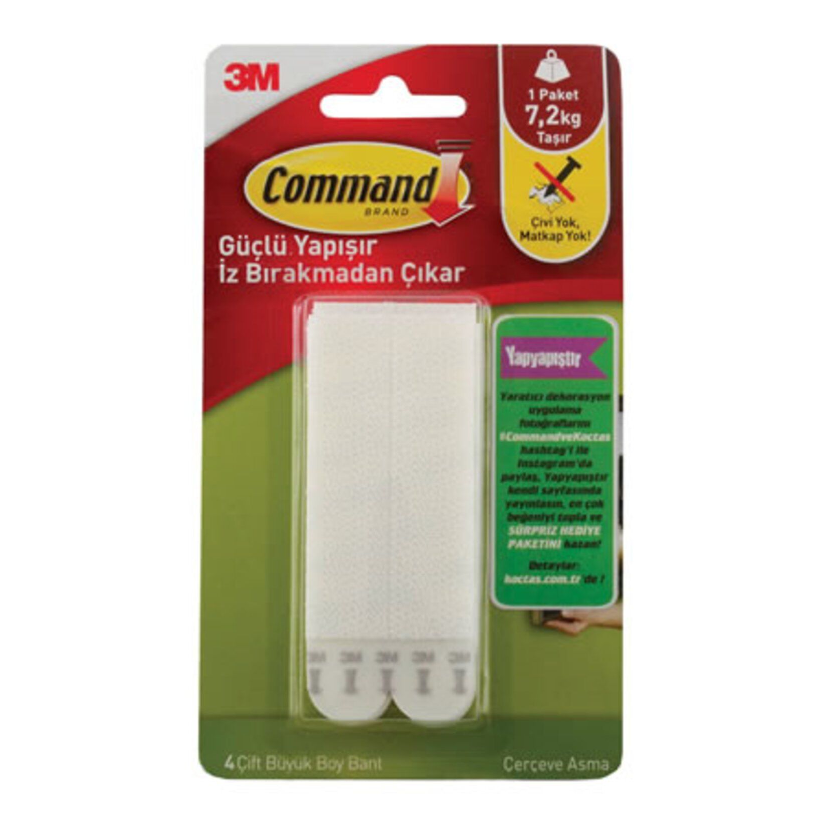 Command (TM) Büyük Boy Cırt Cırt Bant 17206