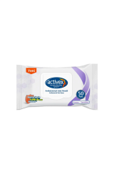 Activex Antibakteriyel Islak Mendil 50'li Hassas