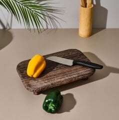 Mini Santoku Şef Bıçağı - Siyah - 25 cm