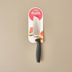 Mini Santoku Şef Bıçağı - Siyah - 25 cm