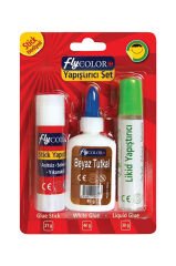 Fly Yapıştırıcı Set 21gr Stick+30 gr Su Bazlı Yapıştırıcı+40 gr Tutkal
