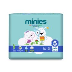 Minies Bebek Bezi Junior 5 Beden 11-18 Kg 32 Adet