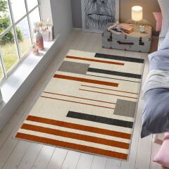 Çizgili Dekoratif Halı - 160x230 cm