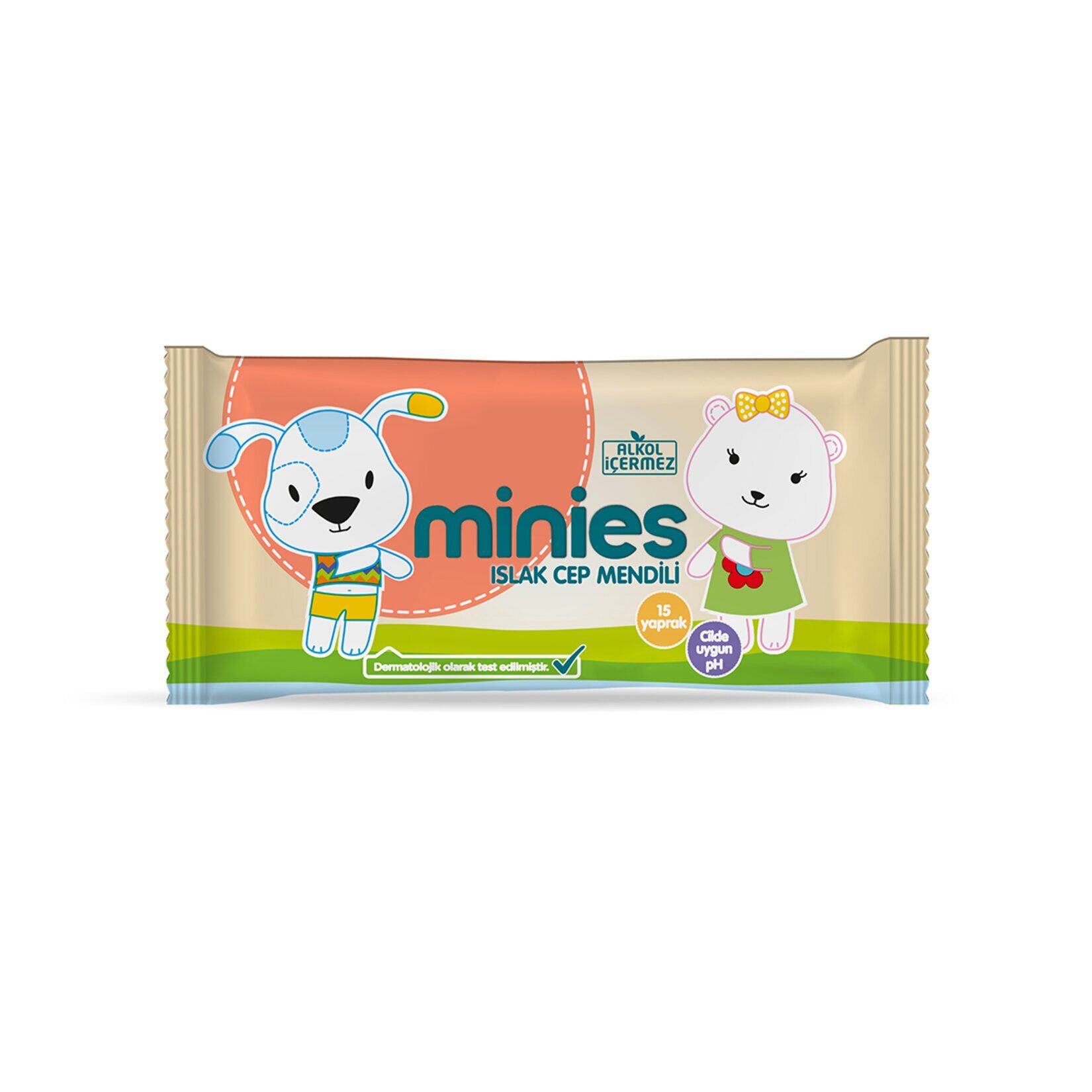 Minies Islak Cep Mendili 15 Yaprak