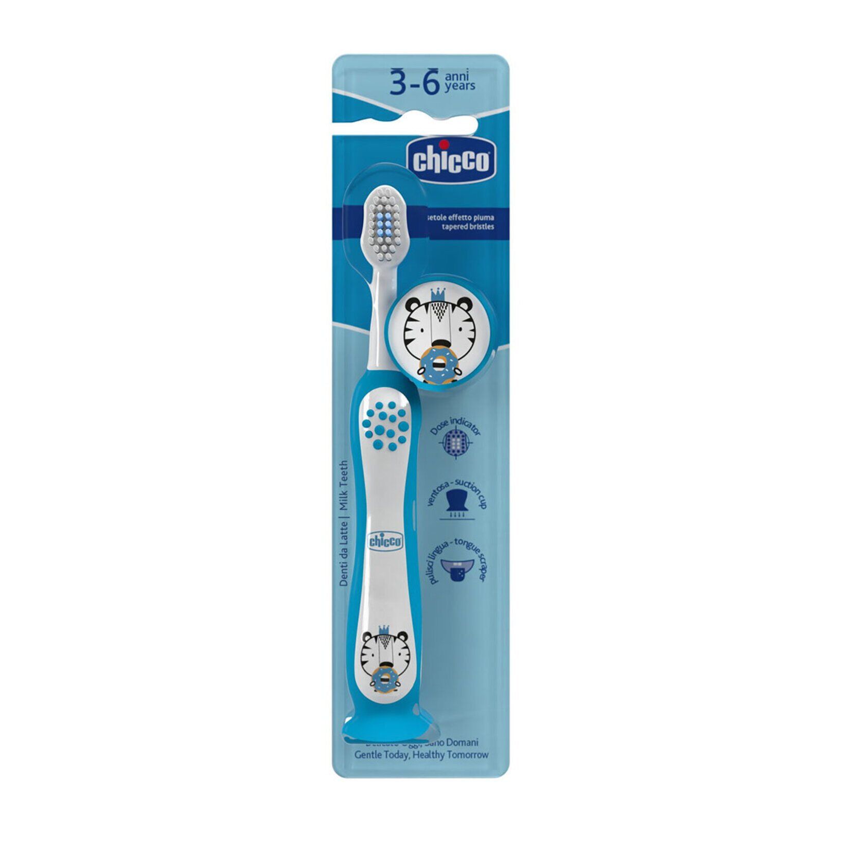 Chicco Diş Fırçası 3-6 Yaş Tiger Mavi