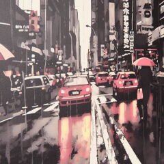 Deco New York Tablo - Renkli - 50x70 cm