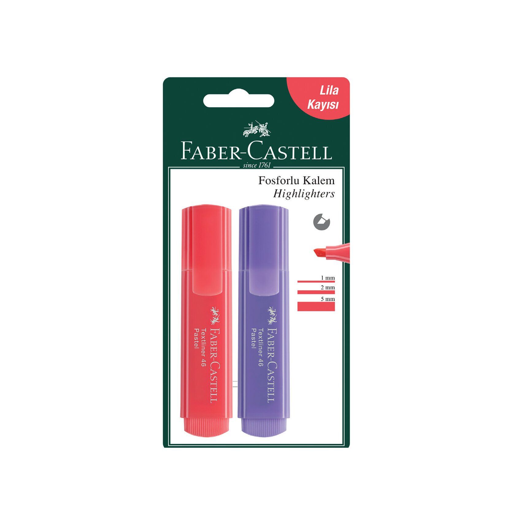 Faber Castell Pastel 2'li Fosforlu Kalem
