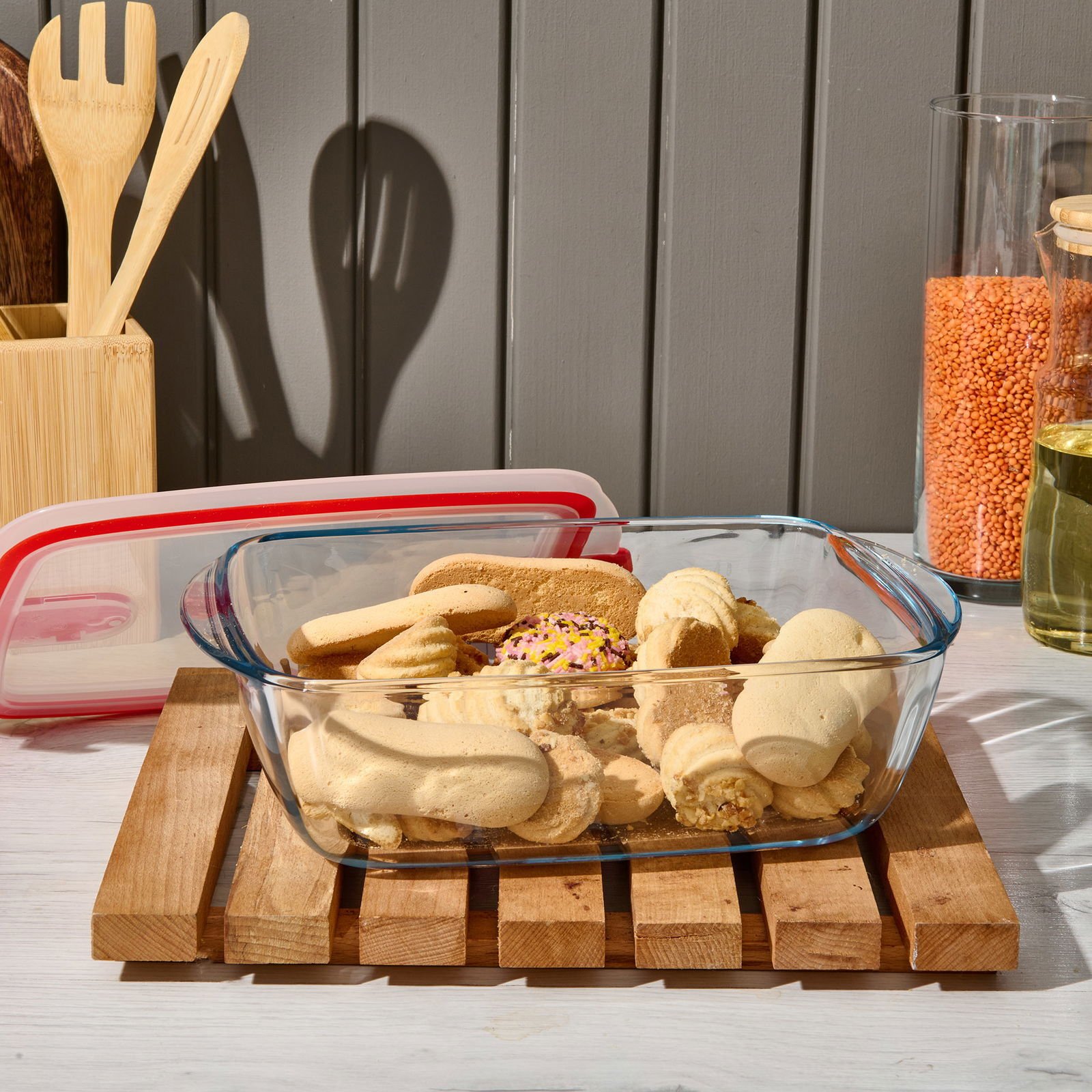 Cook  Head Dikdörtgen Kilitli Saklama Kabı - 2,5 lt