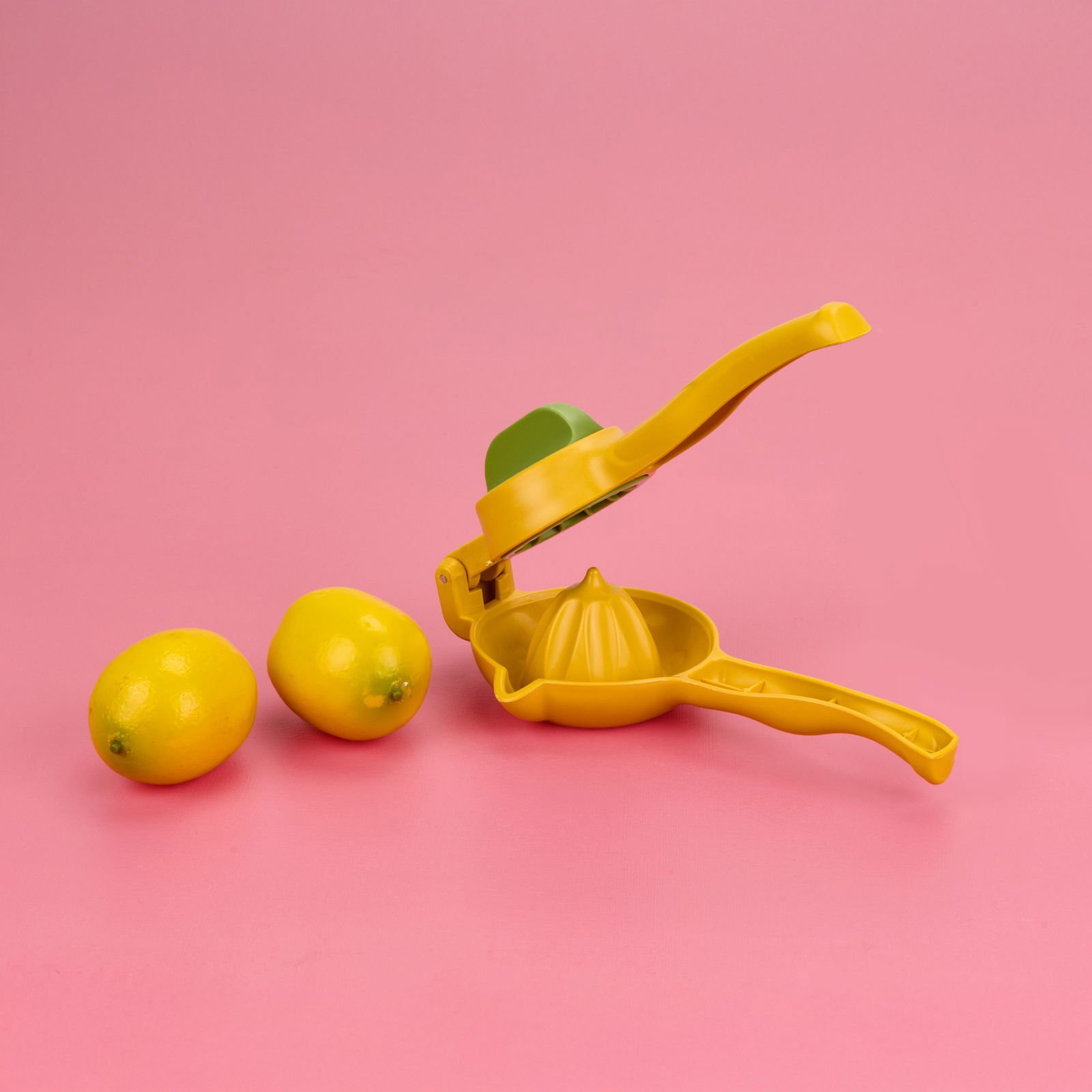 Juicer Bükmeli Limon Sıkacağı - Sarı / Yeşil - 10 cm