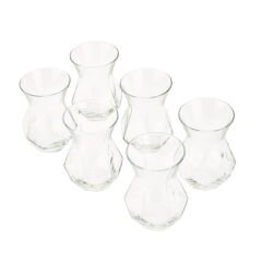 6'lı Çay Bardağı - Şeffaf - 165 ml