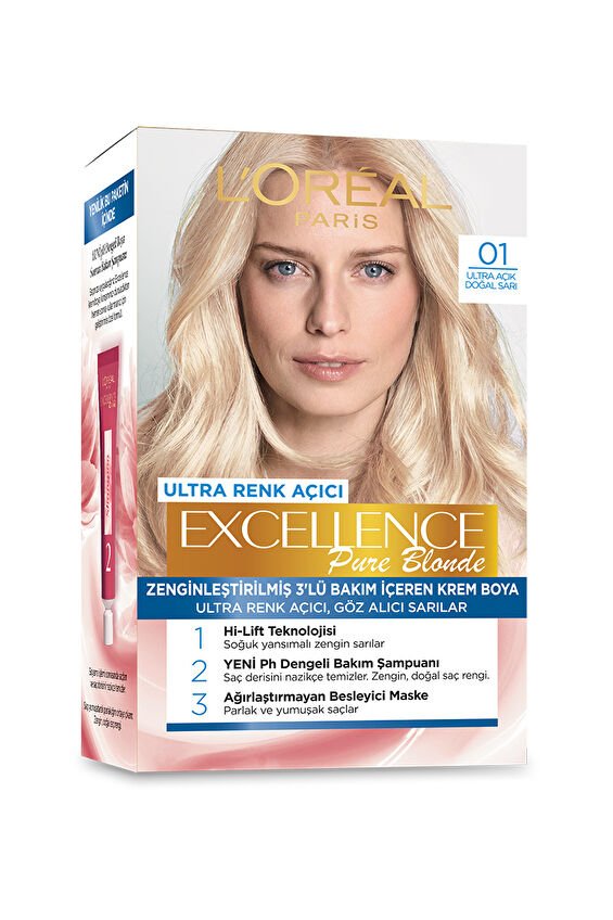 Excellence Saç Boyası 01 Çok Çok Açık Doğal Sarı