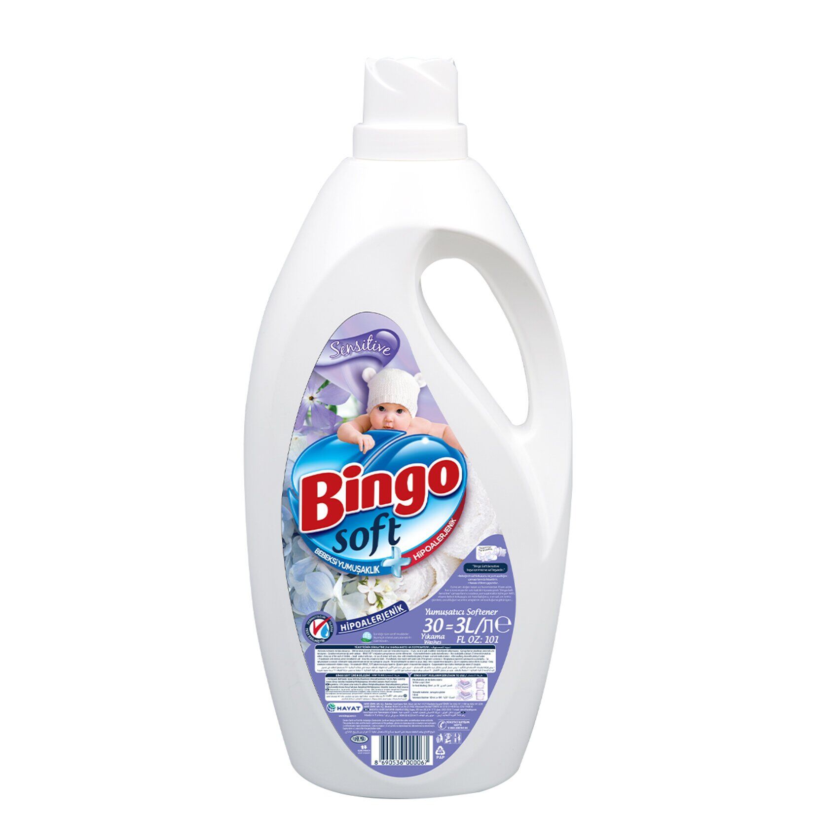 Bingo Soft Yumuşatıcı 3 L Sensitive
