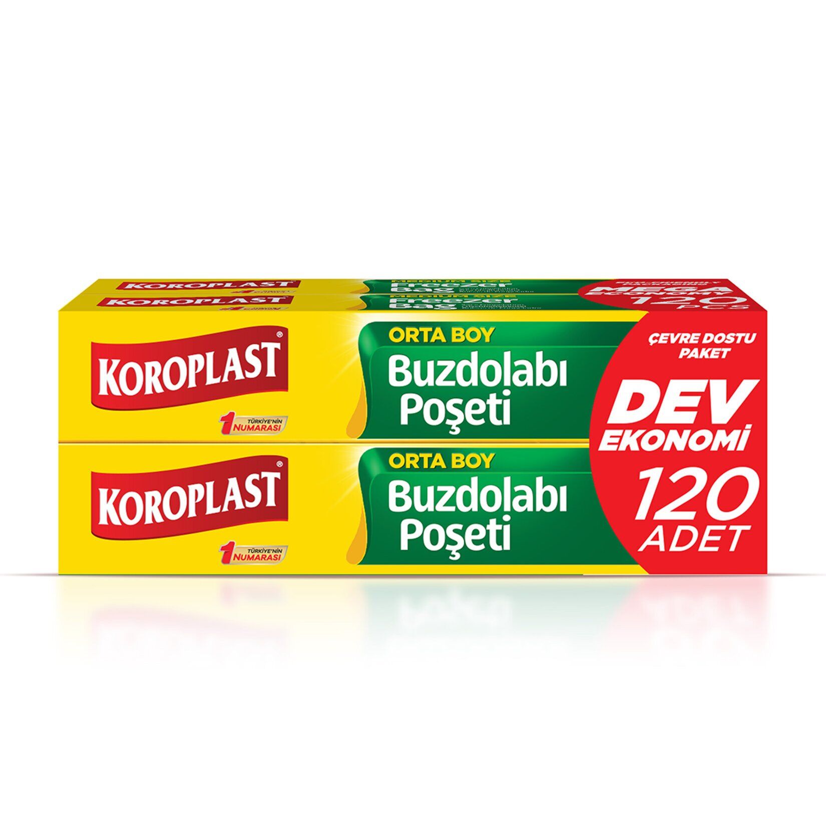 Koroplast Dev Ekonomi Buzdolabı Poşeti (3+1) Orta 120'li