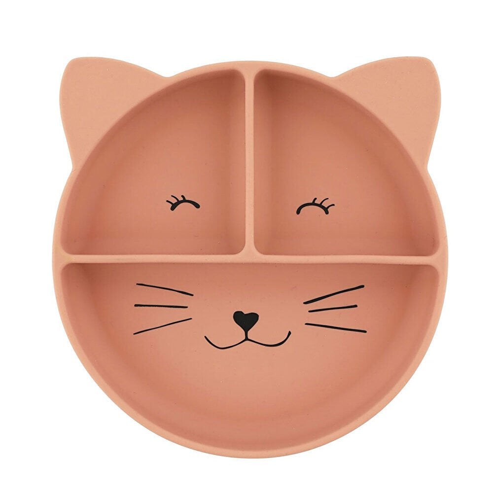 Silikon Vakumlu Bölmeli Tabak Mrs.Cat 1 Adet