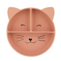 Silikon Vakumlu Bölmeli Tabak Mrs.Cat 1 Adet