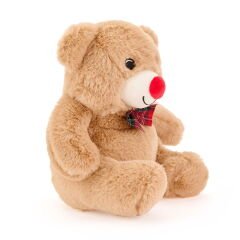 Soft Ayı Figürlü Yastık - Kahverengi - 20x25 cm