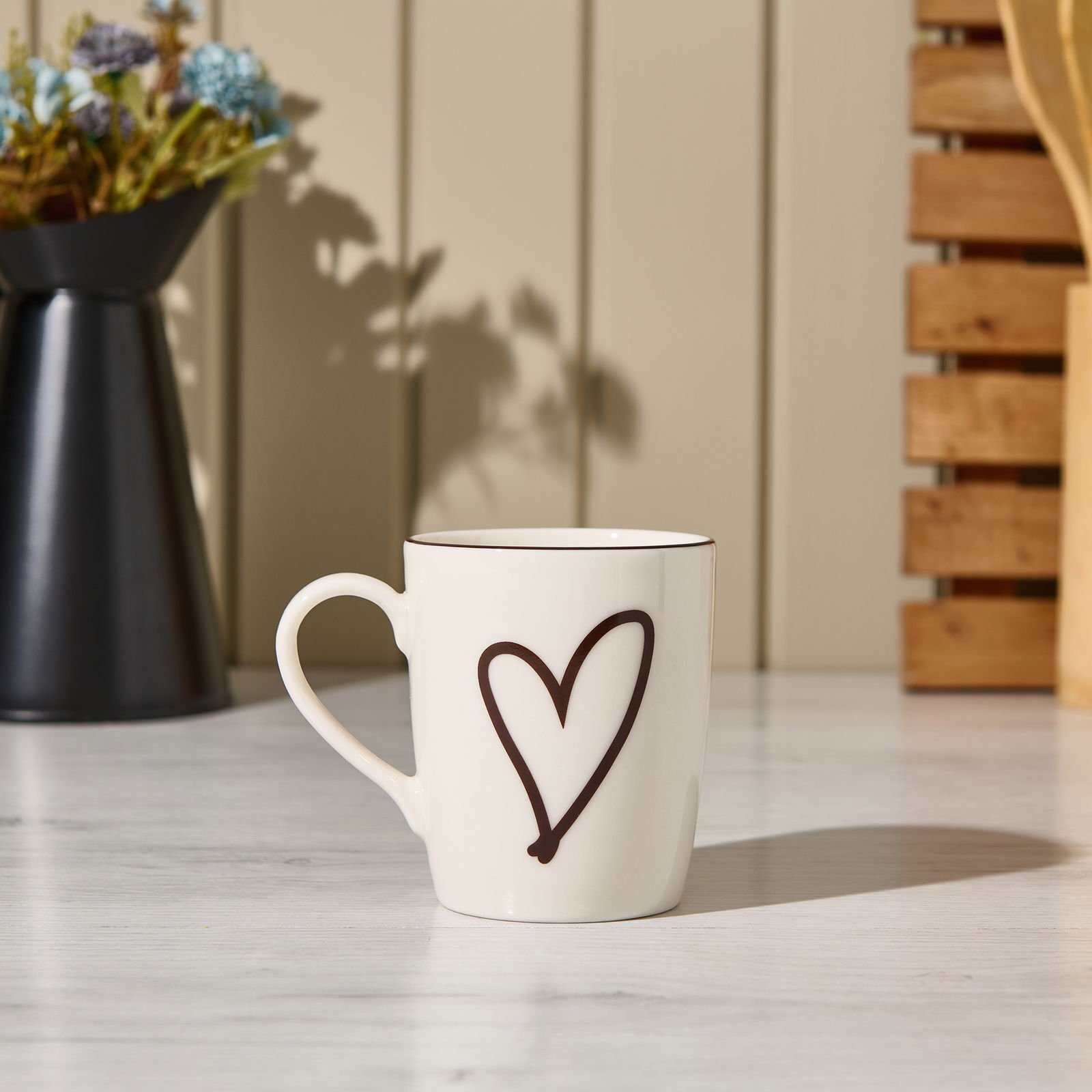 Kitchen Love Desenli Kupa - Beyaz - 290 ml