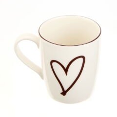 Kitchen Love Desenli Kupa - Beyaz - 290 ml