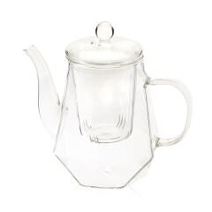 Star Borosilikat Cam Demlik - Şeffaf - 800 ml