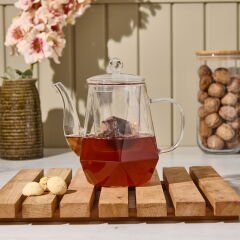 Star Borosilikat Cam Demlik - Şeffaf - 800 ml