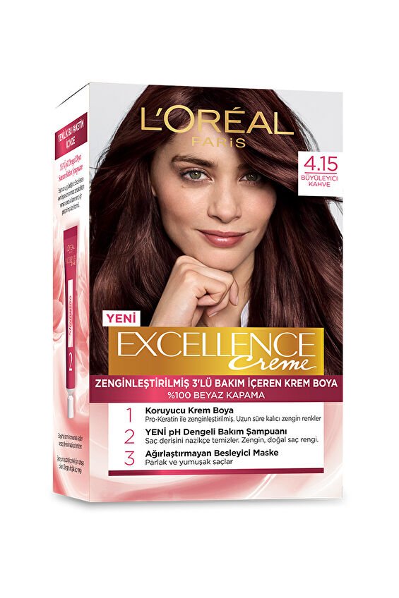 Excellence Saç Boyası 4.15 Büyüleyici Kahve