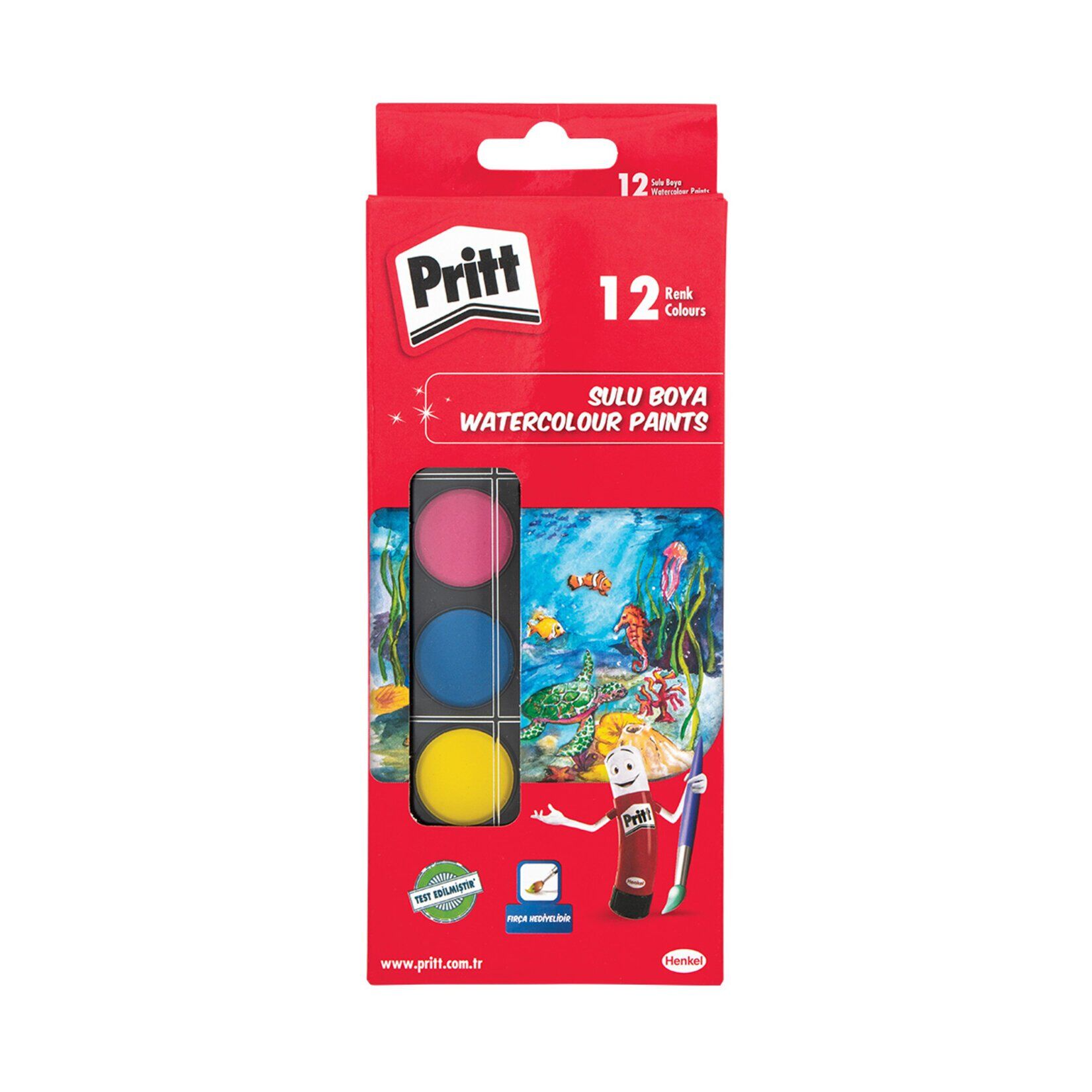 Pritt 12'li Suluboya - Küçük Tablet