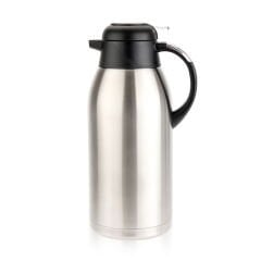 Premium Çelik Çay Termosu - Inox / Siyah - 3 lt