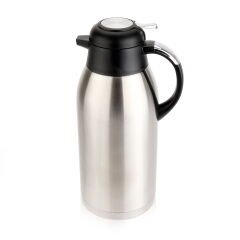 Premium Çelik Çay Termosu - Inox / Siyah - 3 lt