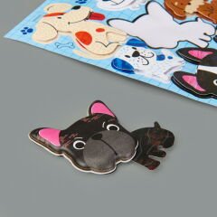 Handmade Köpekler Sticker - Renkli