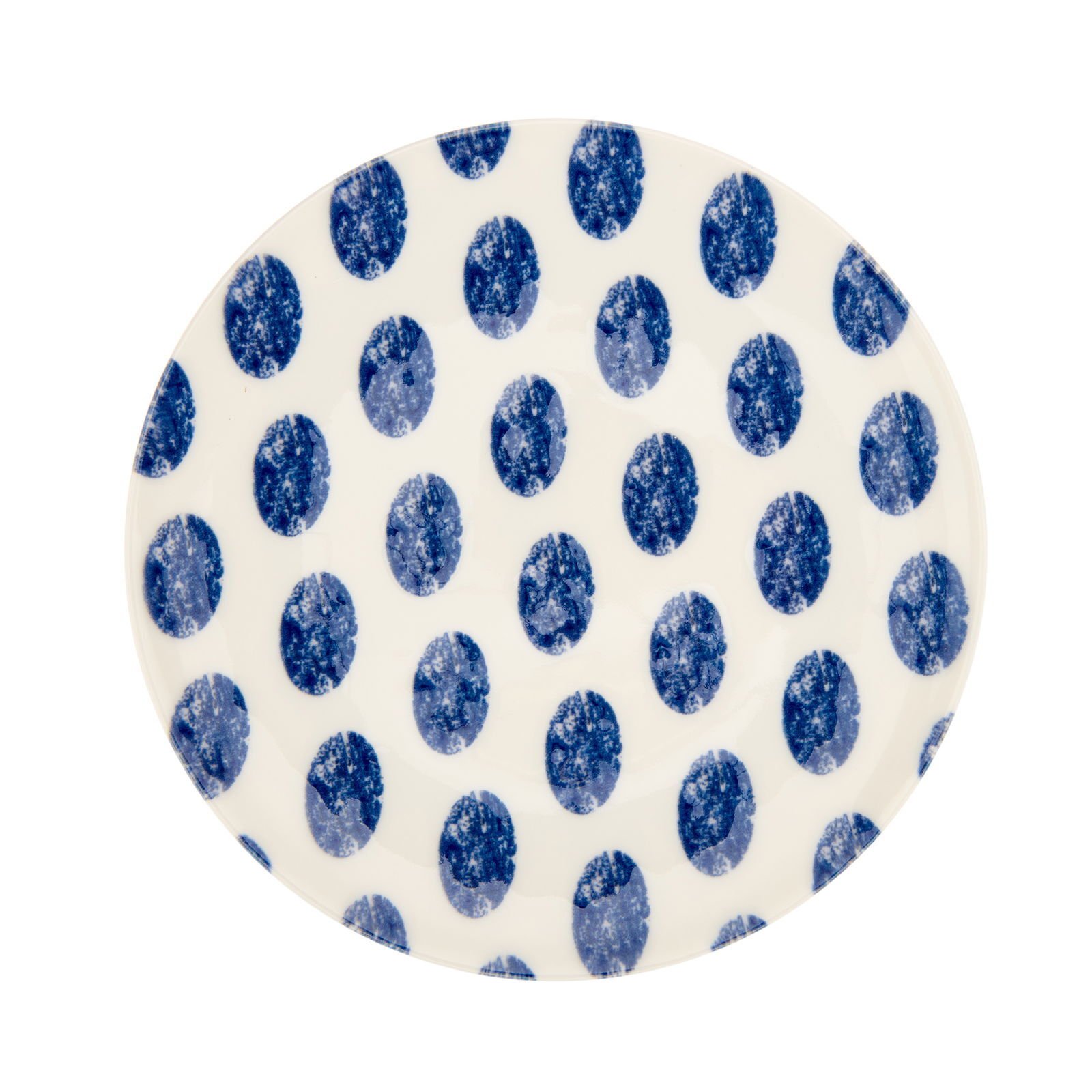 Porselen Madre Pasta Tabağı - Mavi - 19 cm