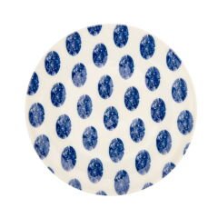 Porselen Madre Pasta Tabağı - Mavi - 19 cm