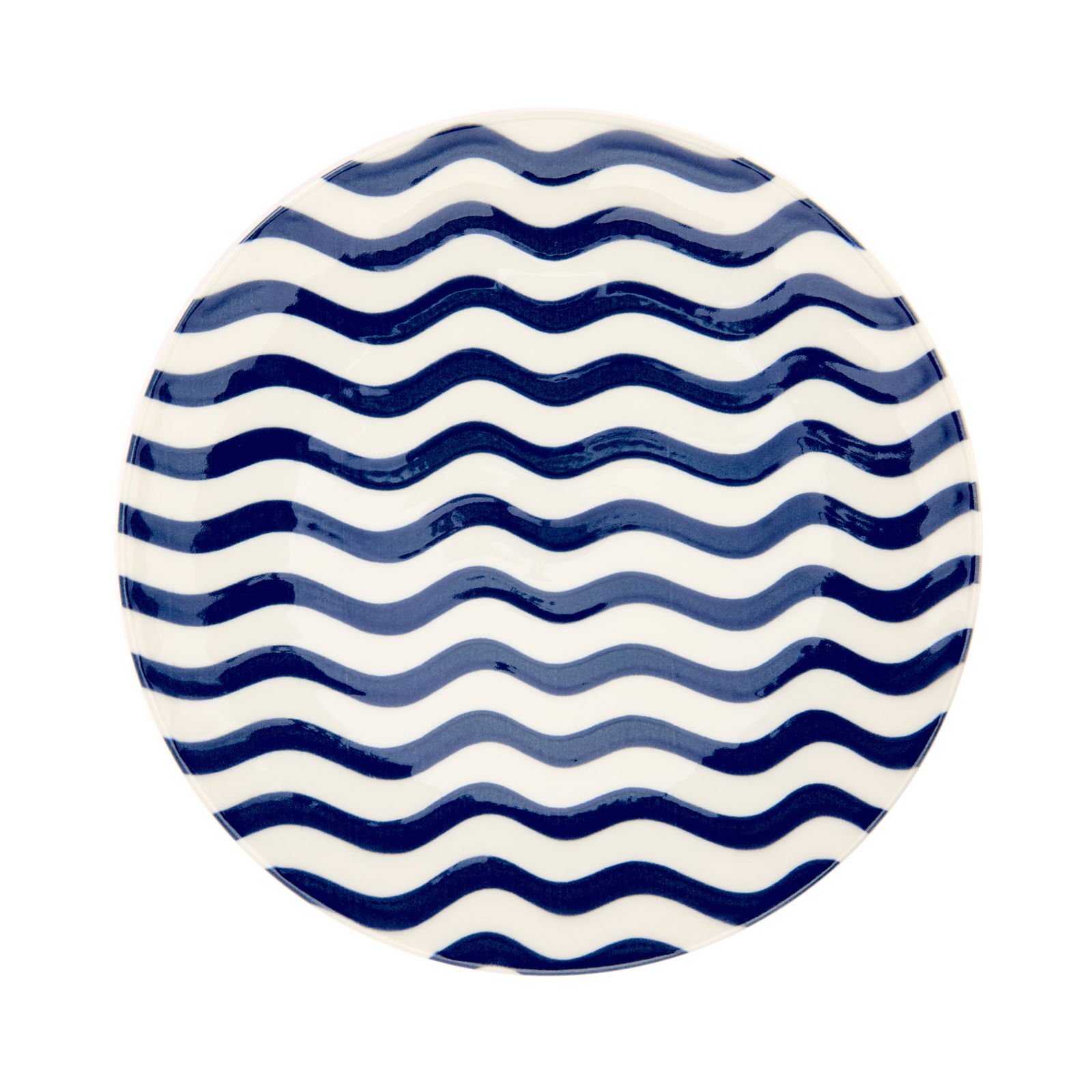 Porselen Panarea Servis Tabağı - Mavi - 25 cm