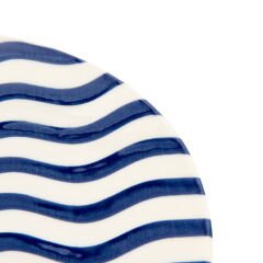 Porselen Panarea Servis Tabağı - Mavi - 25 cm