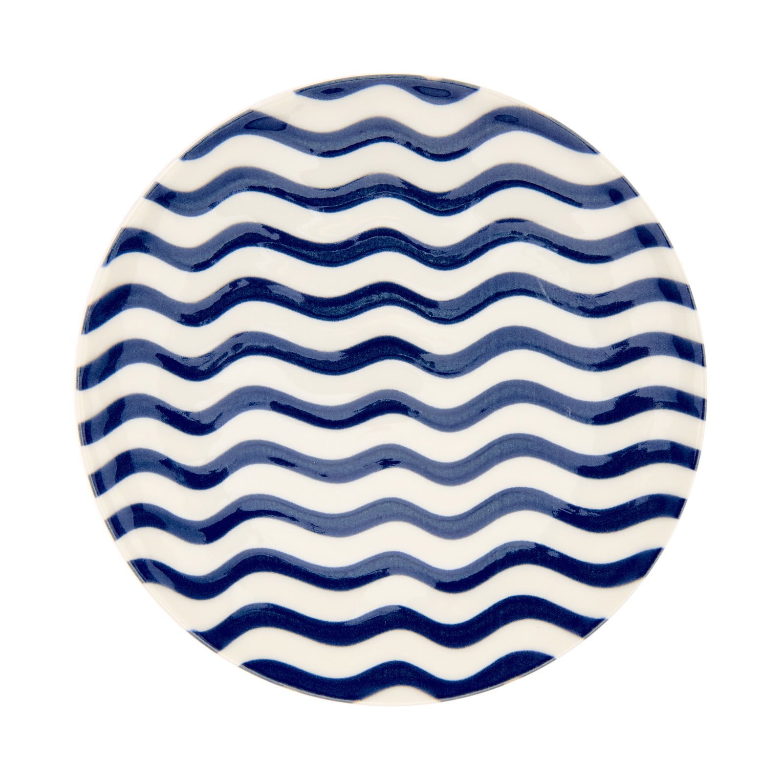 Porselen Panarea Pasta Tabağı - Mavi - 19 cm