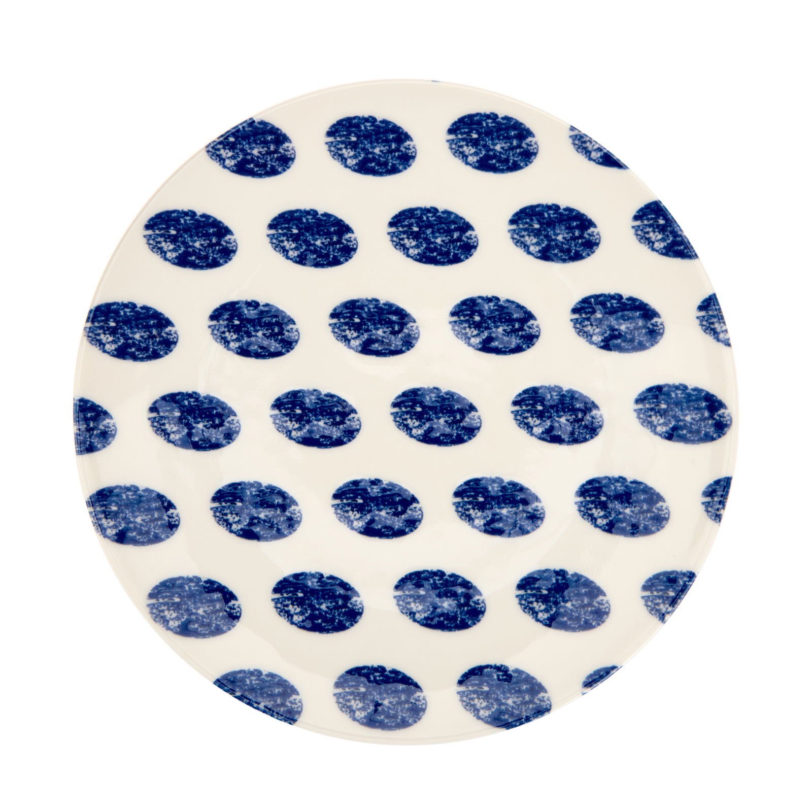 Porselen Madre Servis Tabağı - Mavi - 25 cm