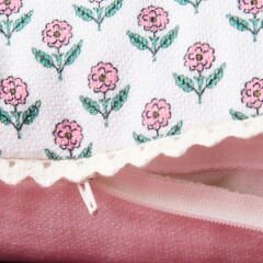 Soft Granny Summer Flower Kırlent - Ekru - 45x45 cm