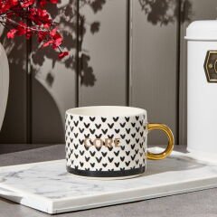 Kitchen New Bone Love Desenli Kupa - Renkli - 345 ml