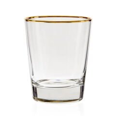 Pure Altın Yaldızlı 4'lü Su Bardağı Seti - 270 ml