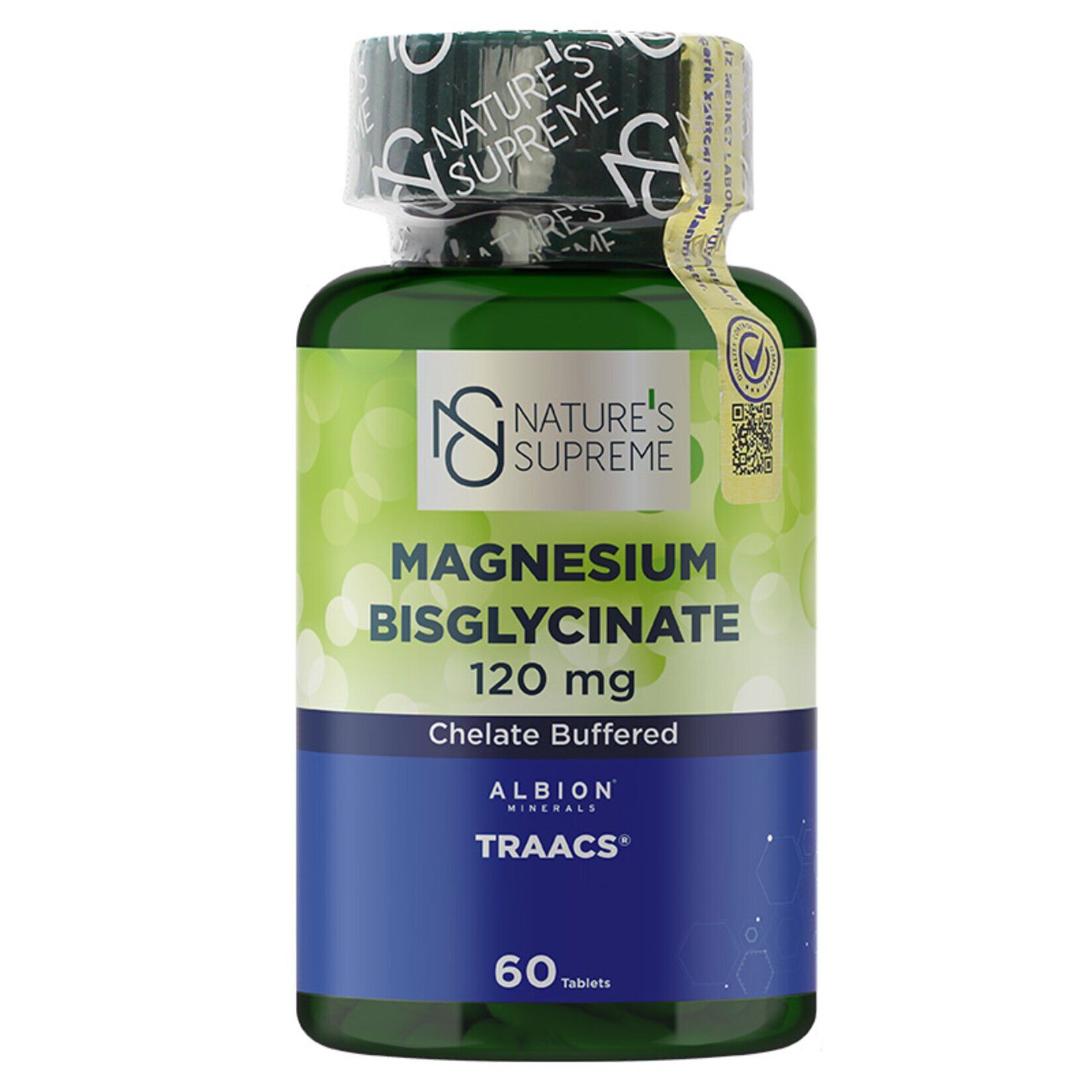 Natures Supreme Magnesium Bisglycinate 120Mg 60'lı