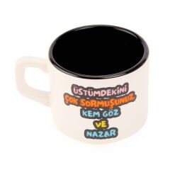 Tasarım Üstümdekini Çok Sormuşsunuz Sloganlı Venüs Kupa - Renkli - 195 ml
