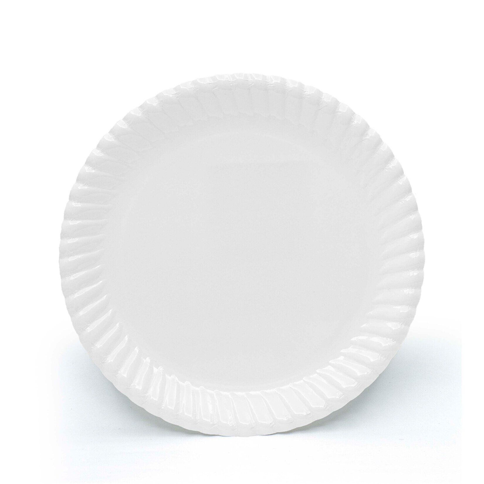 Roll-Up Party Dreams Karton Tabak Beyaz 10'lu 22 Cm