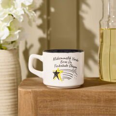 Tasarım Mükemmellik Yordu Biraz Da Fevkalade Olayım Sloganlı Venüs Kupa - Renkli - 195 ml