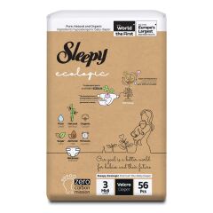 Sleepy Ecologıc Bebek Bezı 3 Beden Mıdı 4-10 Kg 56'Lı