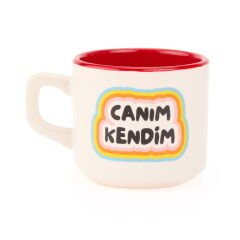 Tasarım Canım Kendim Sloganlı Venüs Kupa - Renkli - 195 ml
